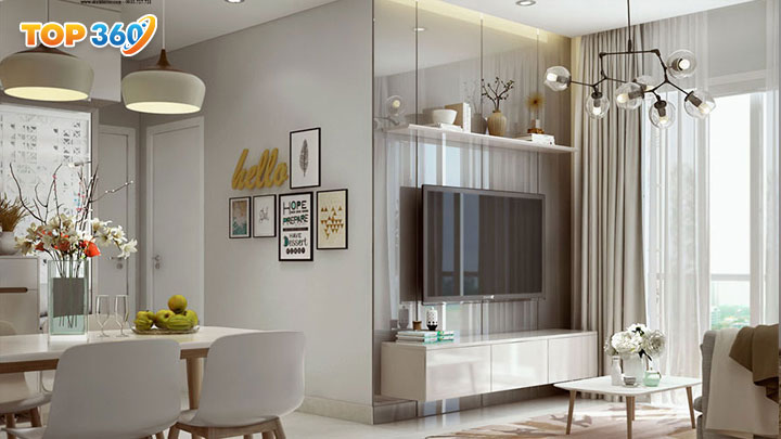 Nội thất chung cư được thiết kế hài hòa và bắt mắt