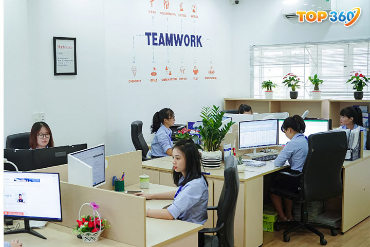 Công ty kế toán Hà Nội Anpha có không gian chuyên nghiệp